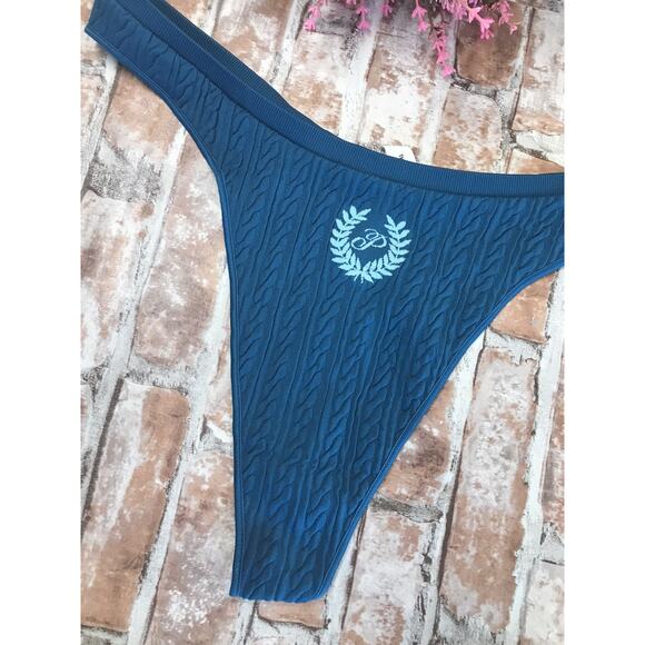 RARE NEW PINK BY VICTORIA'S SECRET LARGE SMOOTH THONG PANTIES - Picture 2 of 4